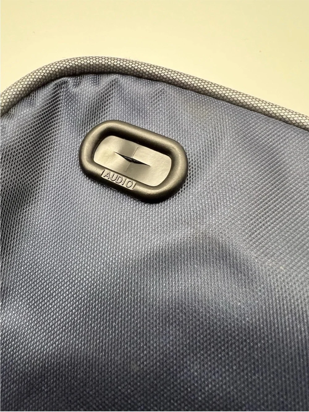 NEW Tommy Hilfiger Navy Messenger Bag with Front Pocket + Audio Cord Opening